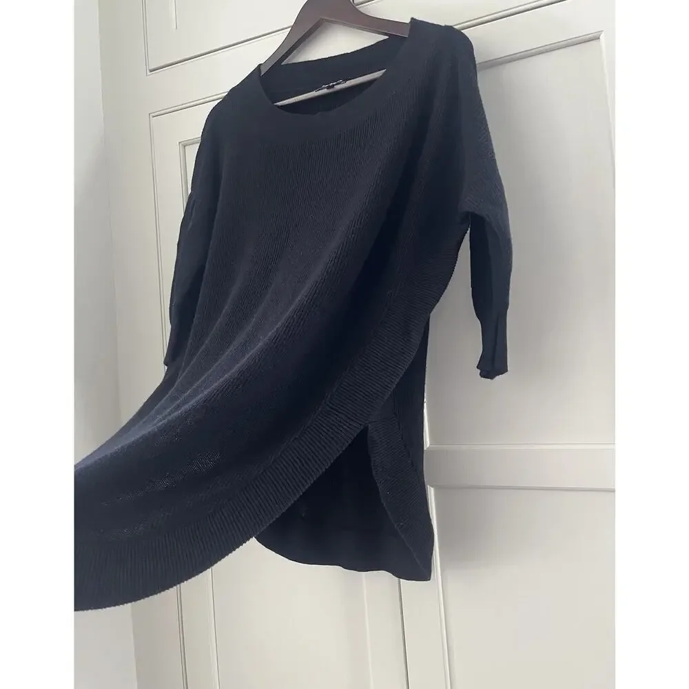 Express ribbed knit sweater women’s Sz. XS black - Picture 3 of 7